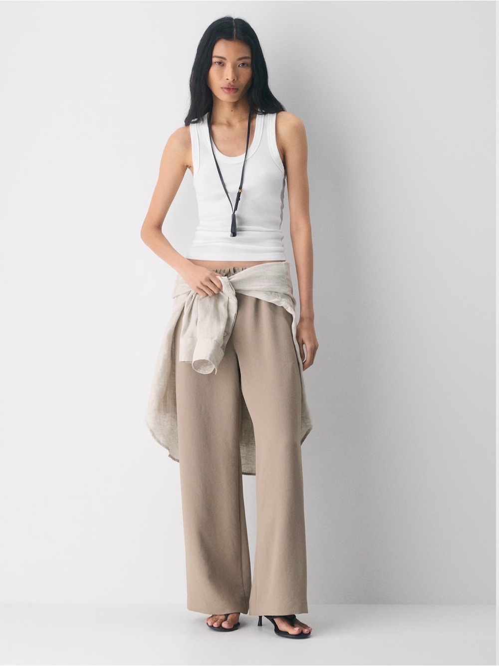 NWT Artizia The Lodge Pant- Crepette Nomad Taupe Size M